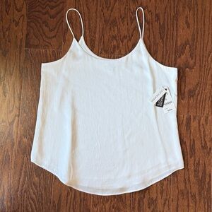 Bar III Cream Spaghetti Strap Top